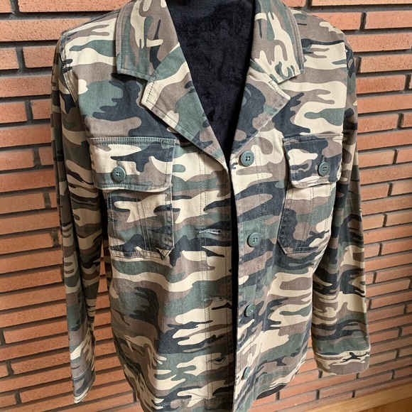 🆕 Sanctuary Tan Camo Jacket - Picture 2 of 7
